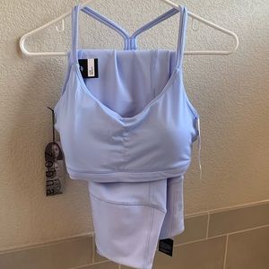 Matching sports bra L and leggings XL set